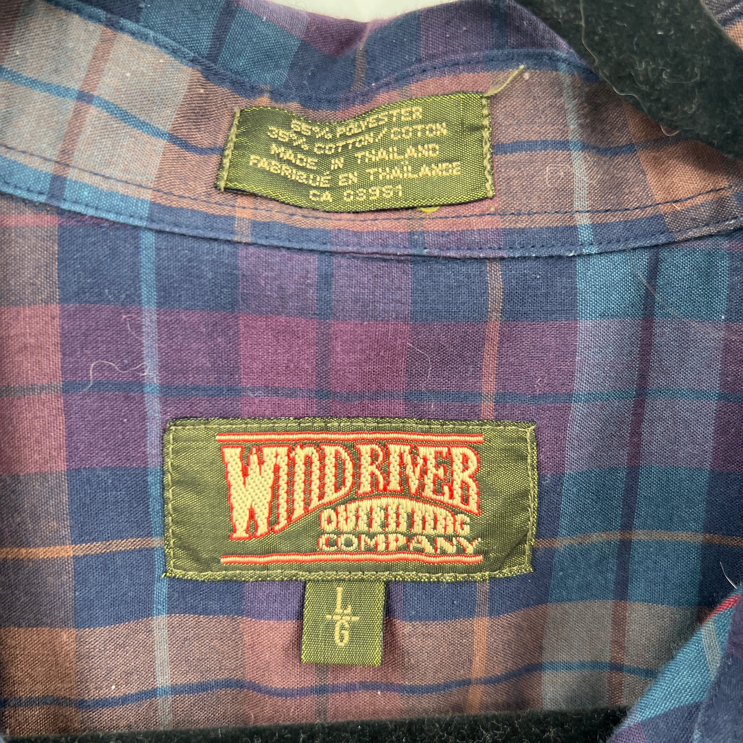 Vintage Windriver Plaid Casual Shirt L