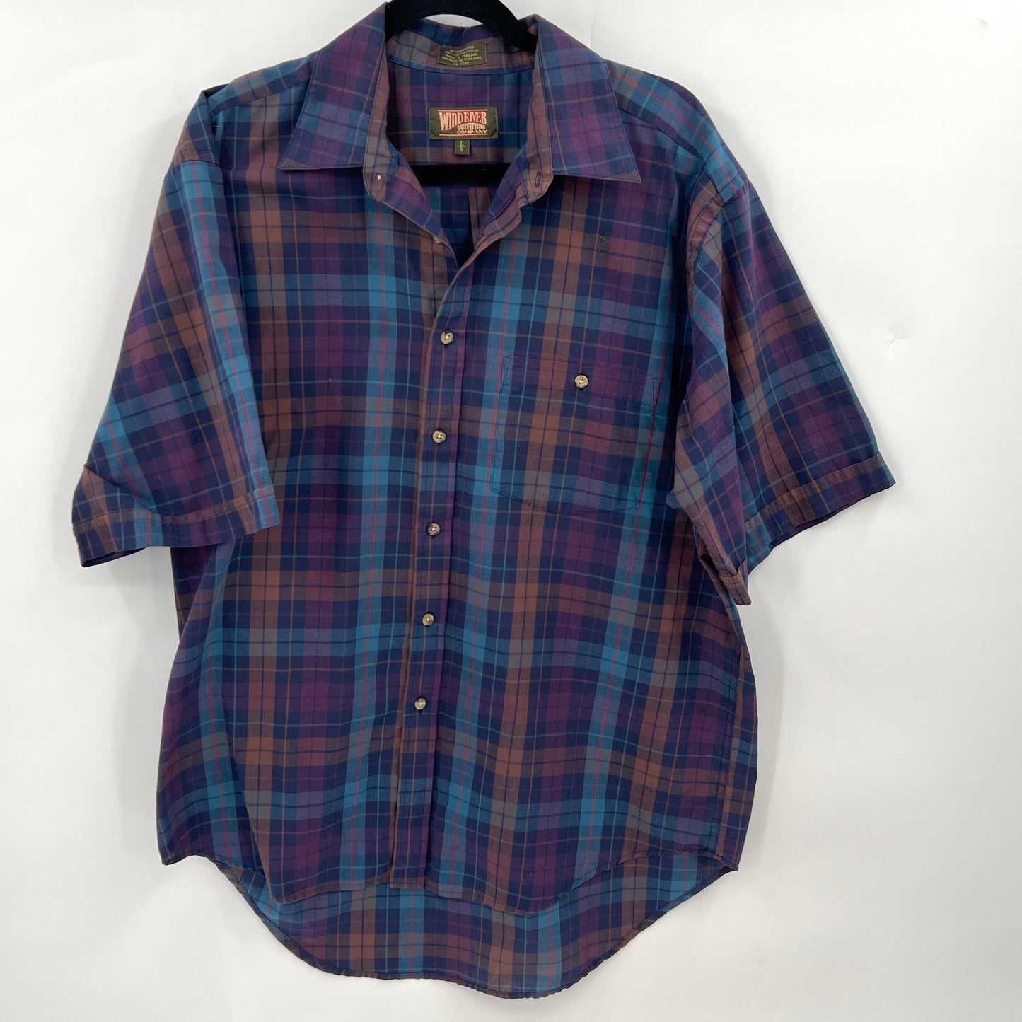 Vintage Windriver Plaid Casual Shirt L