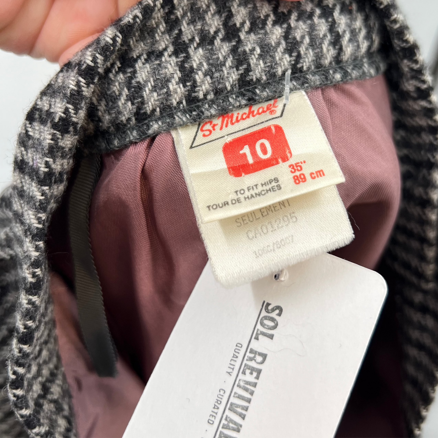 Vintage St. Michael Wool Blend Midi Skirt