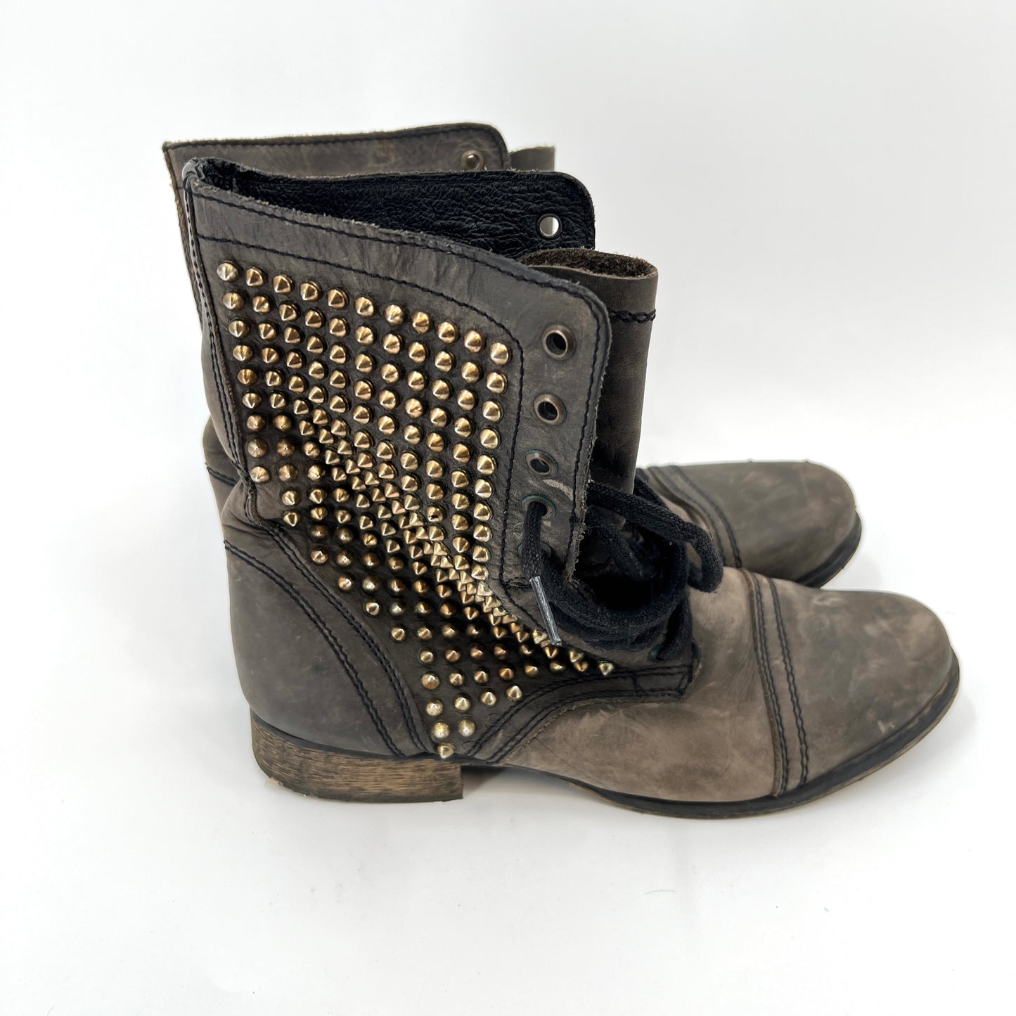 Steve Madden Studded Leather Boots 9.5US