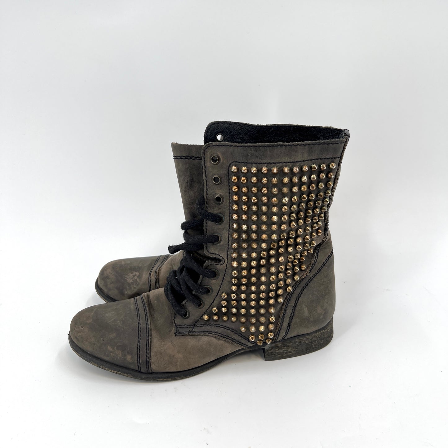 Steve Madden Studded Leather Boots 9.5US