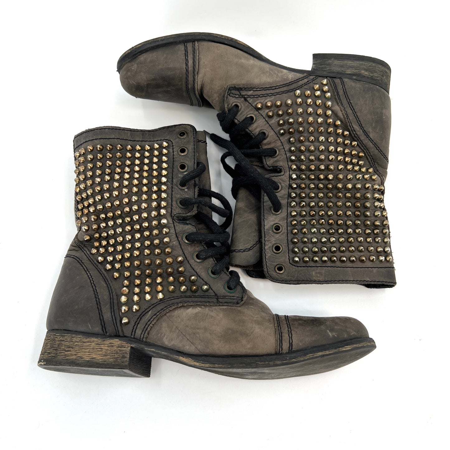 Steve Madden Studded Leather Boots 9.5US