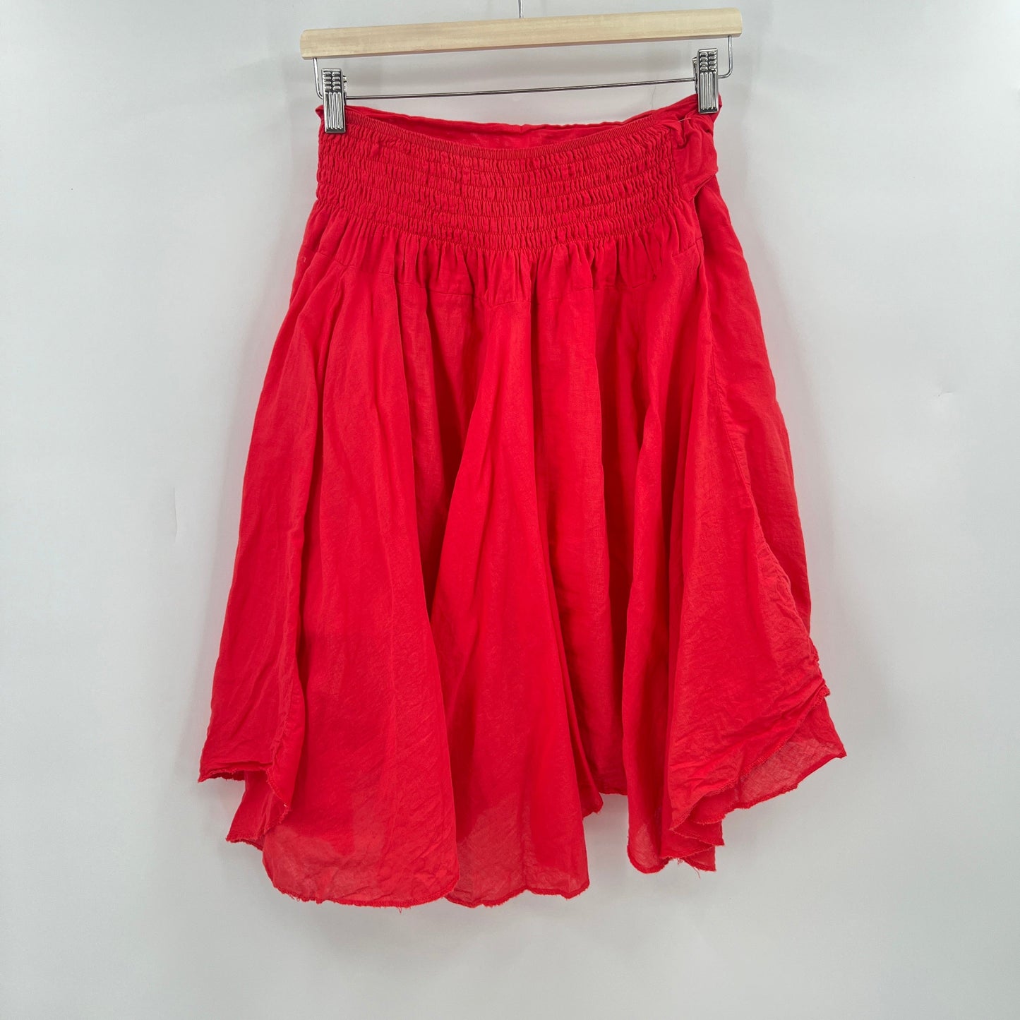 Cotton Belted Asymmetrical Skirt M/L