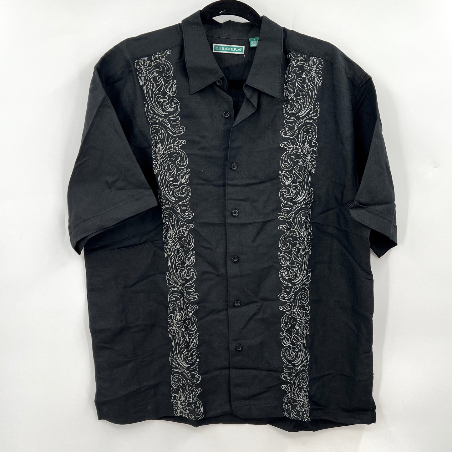 Cubavera Ramie Rayon Shirt L