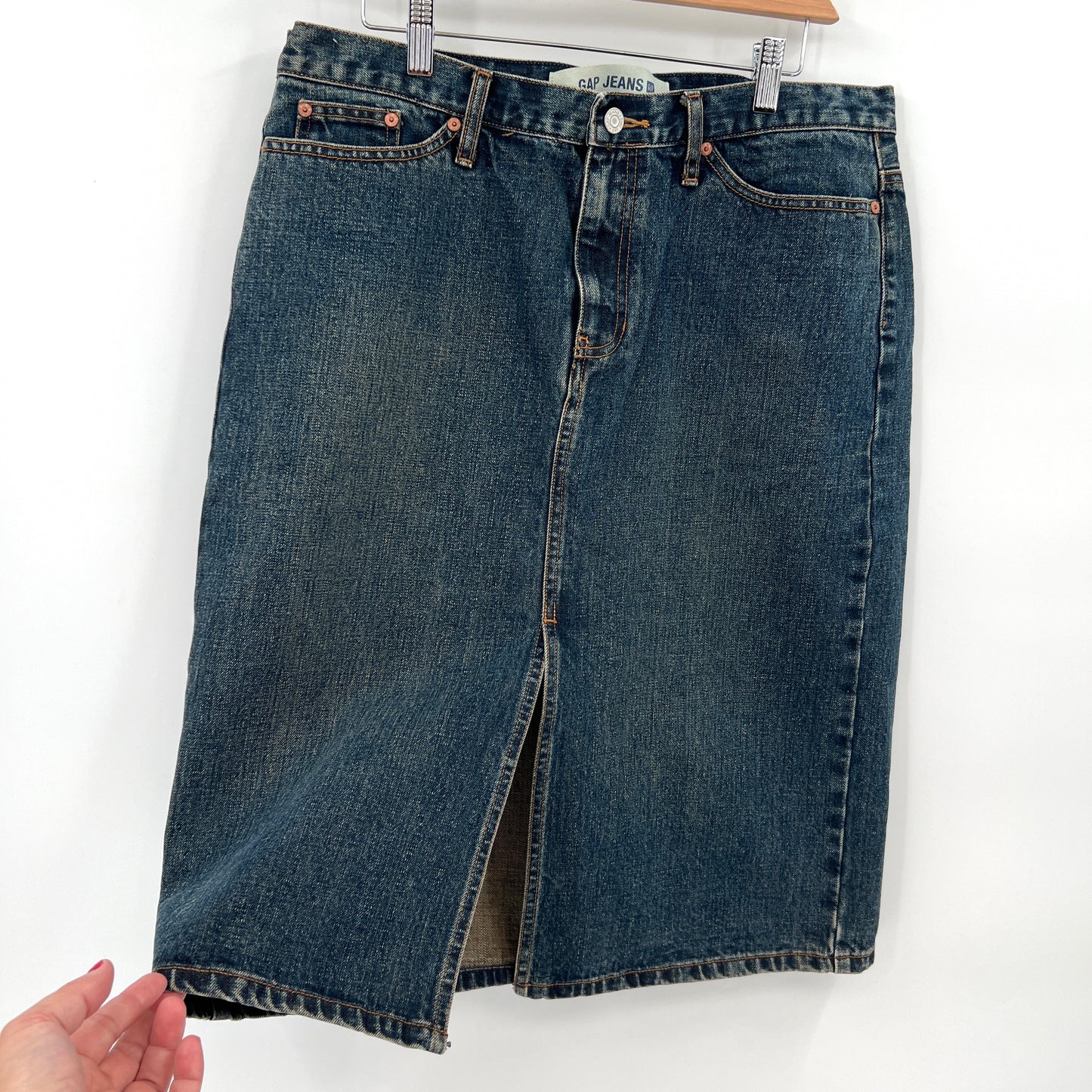 Vintage GAP Denim Front Slit Skirt