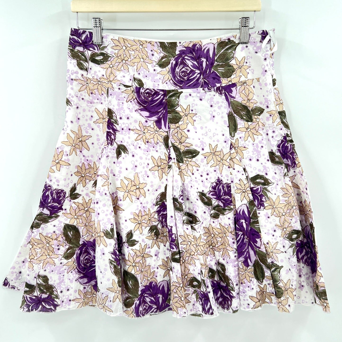 SOLD. Y2K Flora Cotton Skirt M