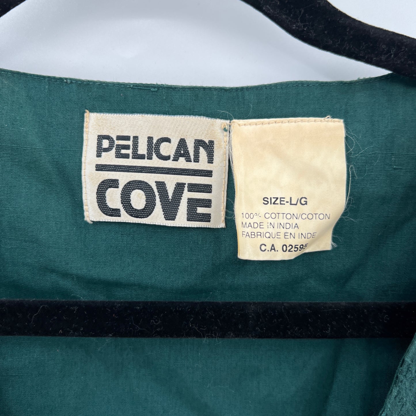 SOLD. Vintage Pelican Cove Cotton Tie Front Vest M