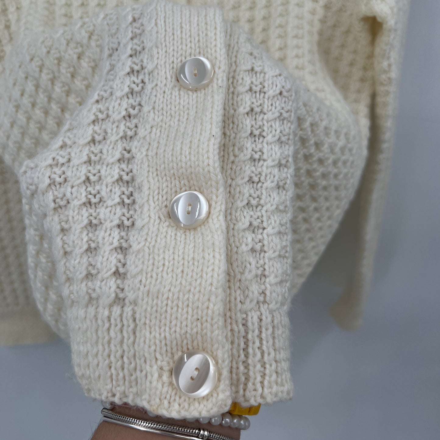 Vintage Textured Knit Cardigan XS/S
