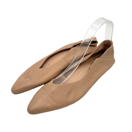 Berhonty Glove Style Leather Ballet Flats Shoes