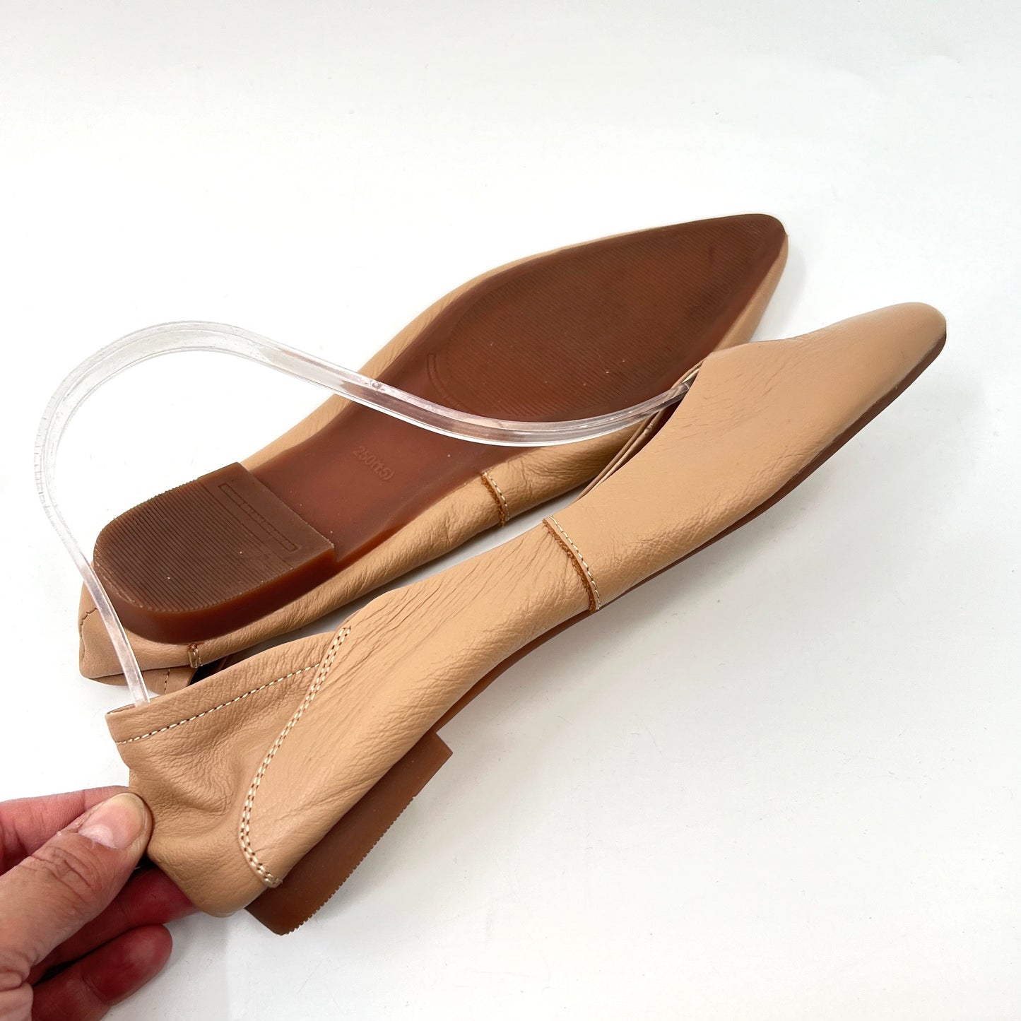 Berhonty Glove Style Leather Vallet Flats Shoes