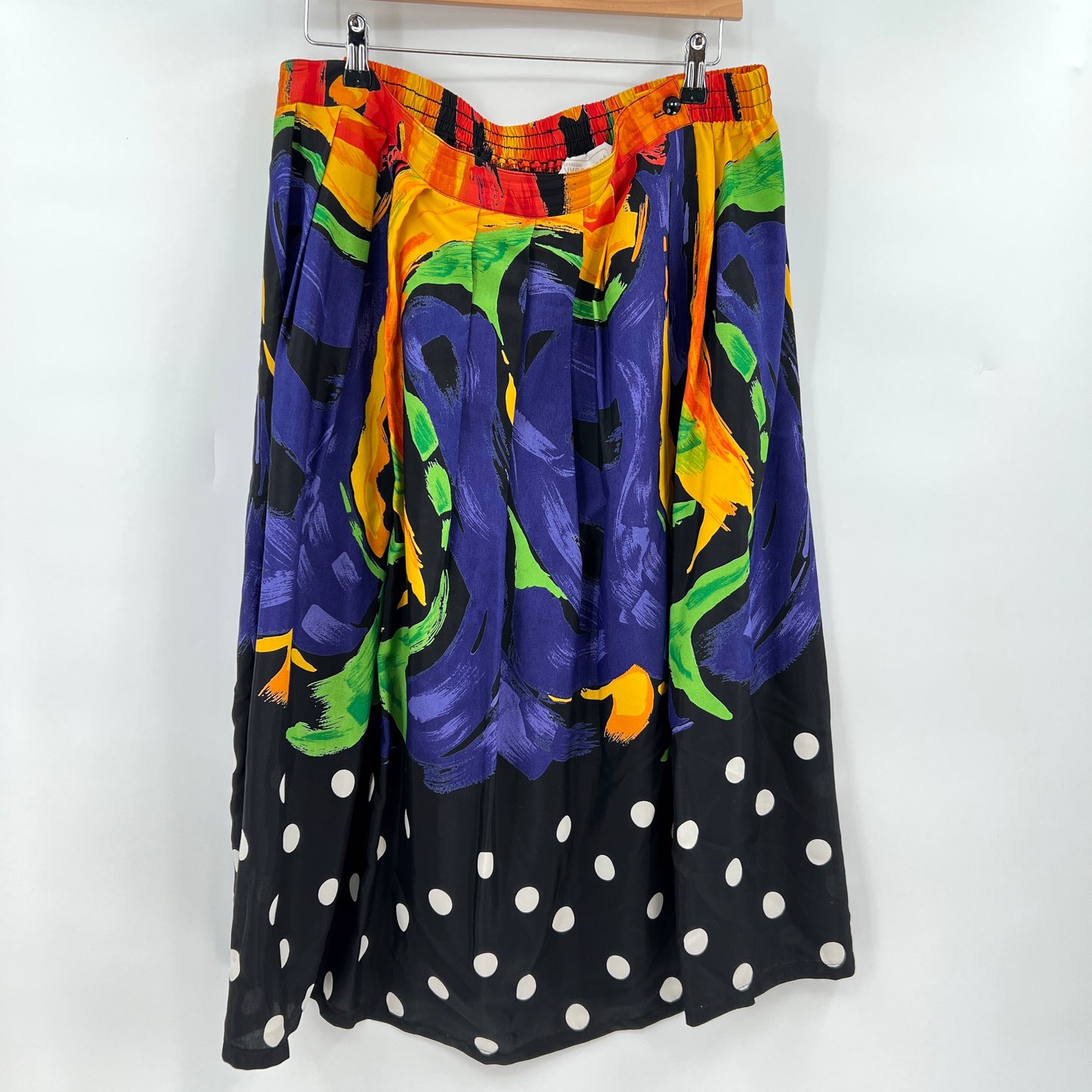 Vintage Yves Venet Bold Print Skirt 1X