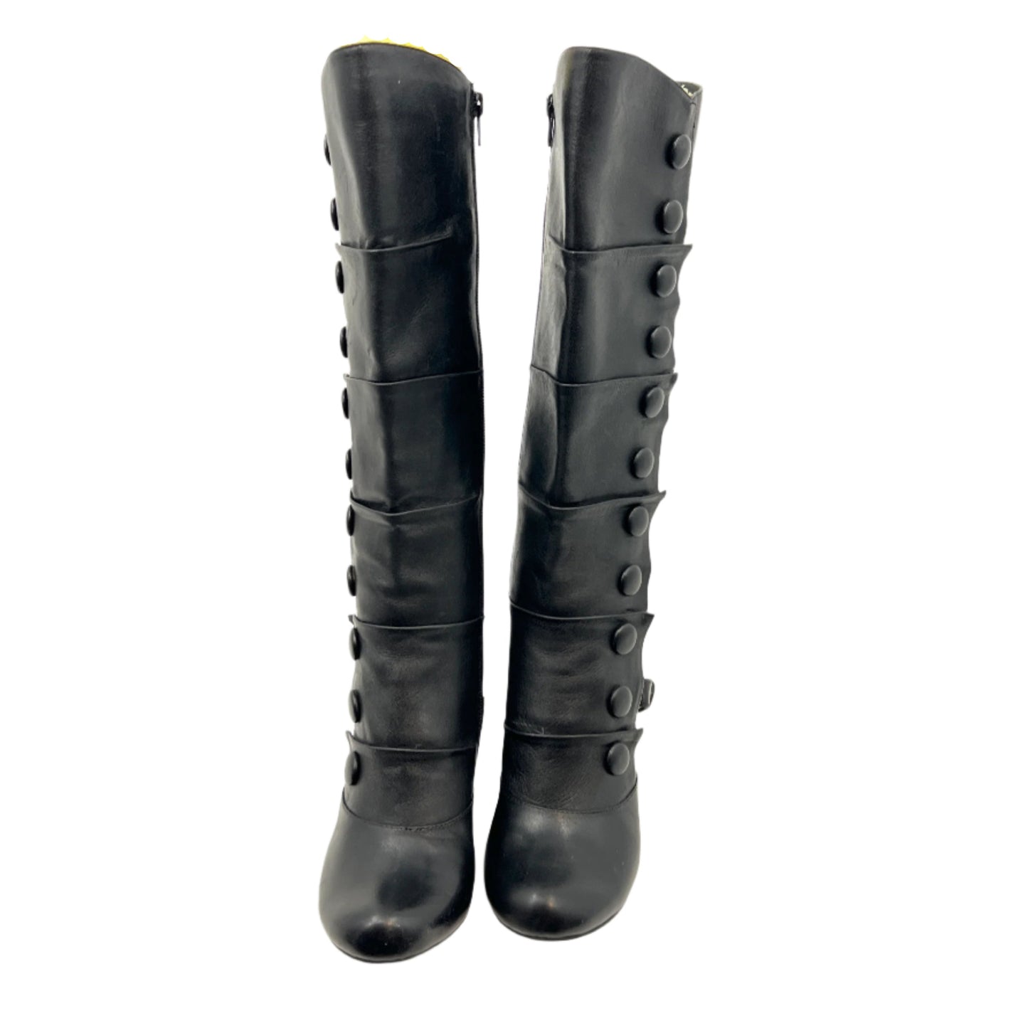 Miz Mooz Leather Knee High Wedge Boots