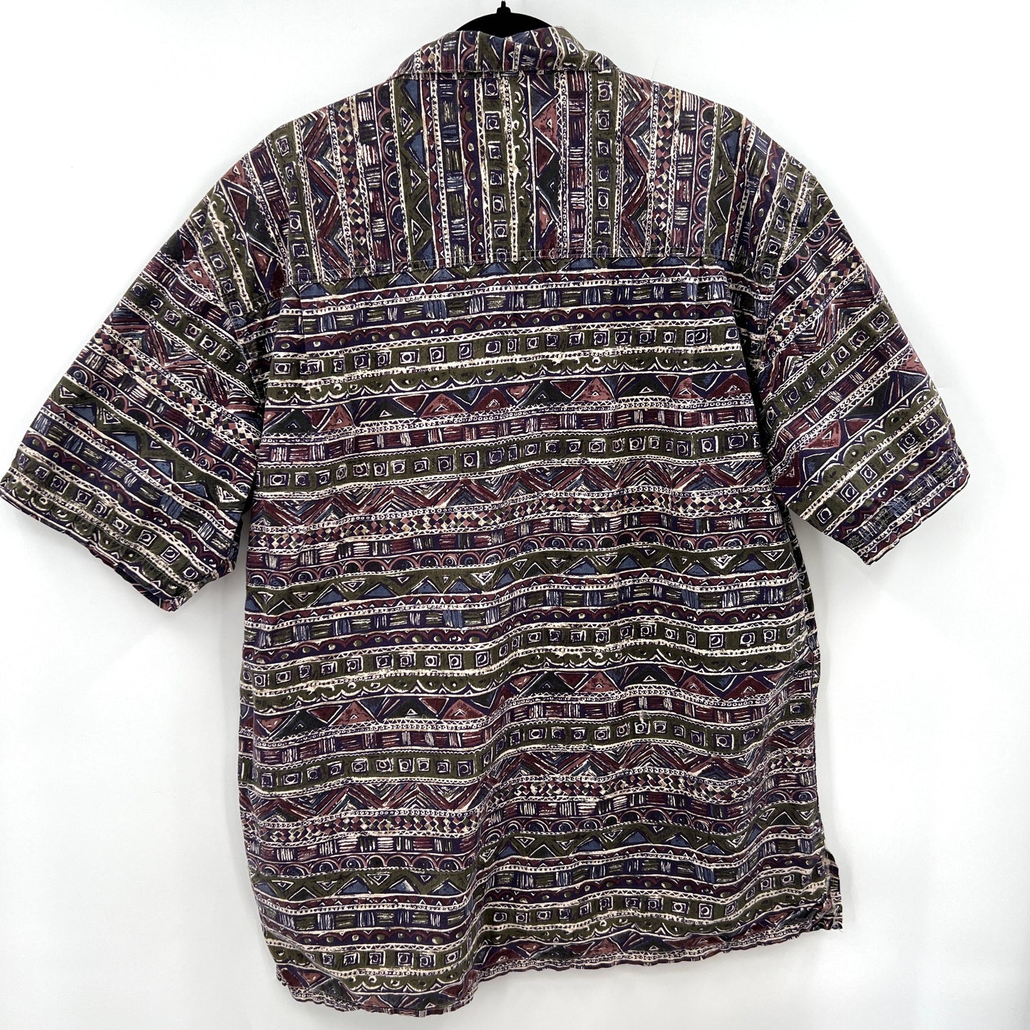 Vintage Northwoods Cotton Geometric Prints Shirt L