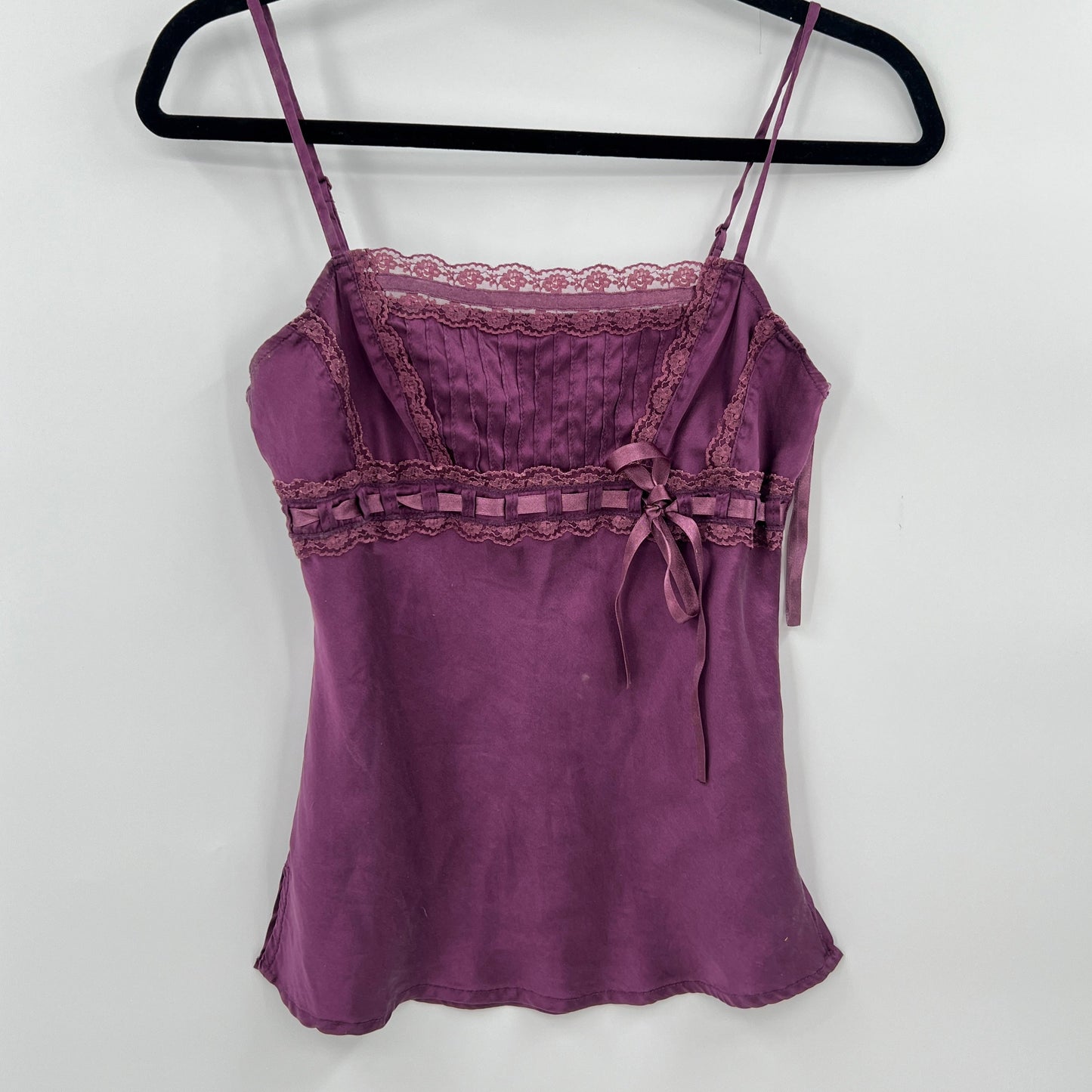 SOLD. Y2K Le Chateau Silk Slip Top XXS-XS