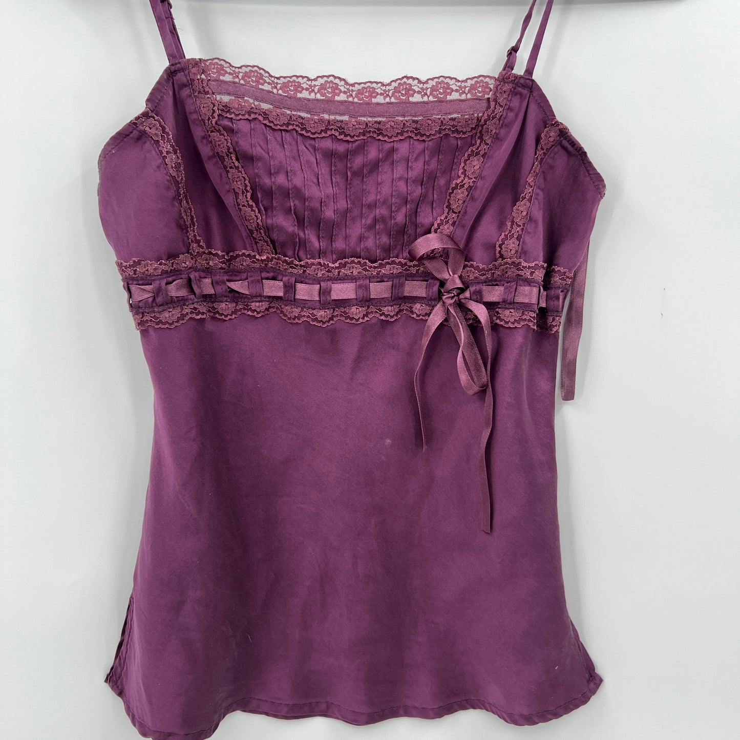 SOLD. Y2K Le Chateau Silk Slip Top XXS-XS