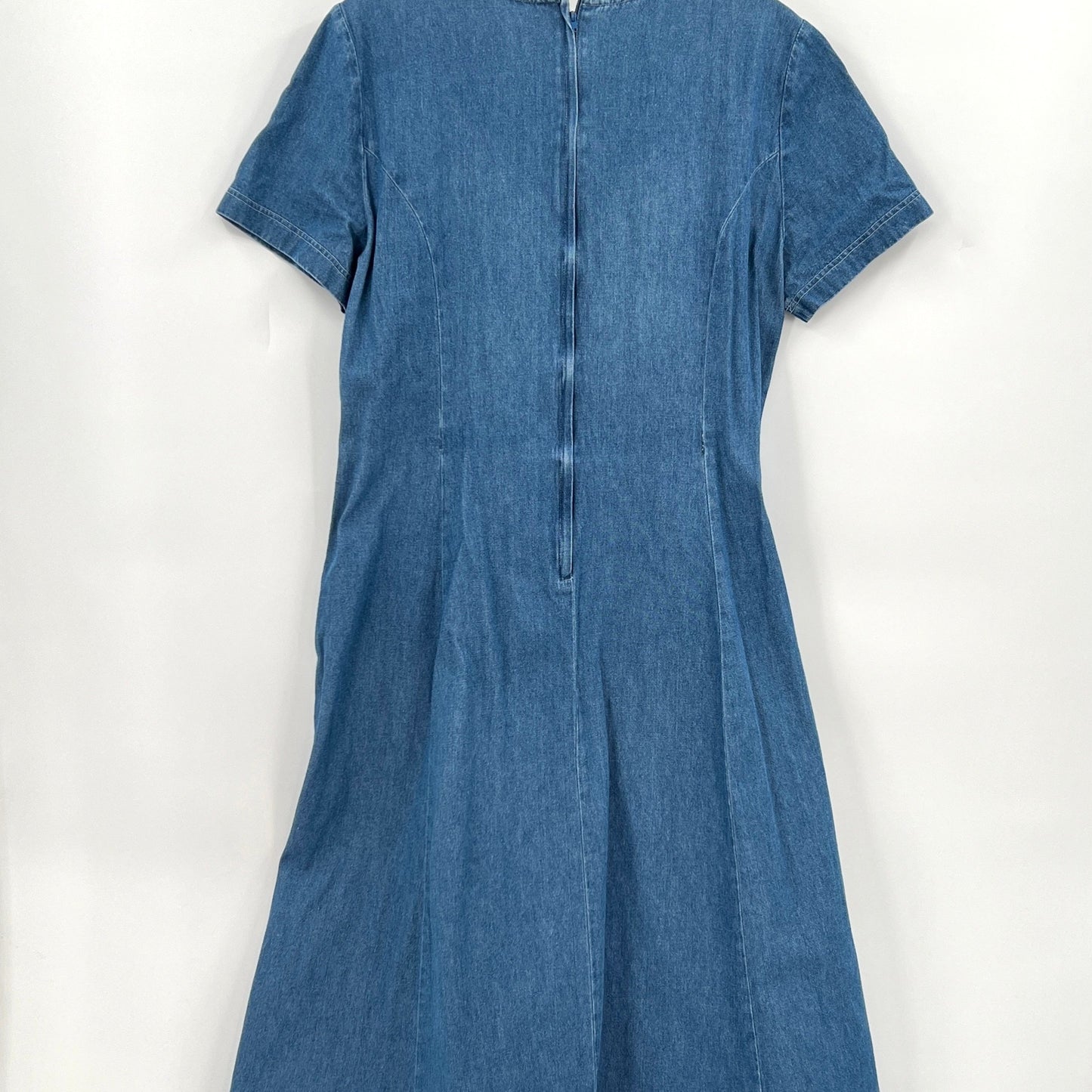 Vintage Denim Western Maxi Dress L