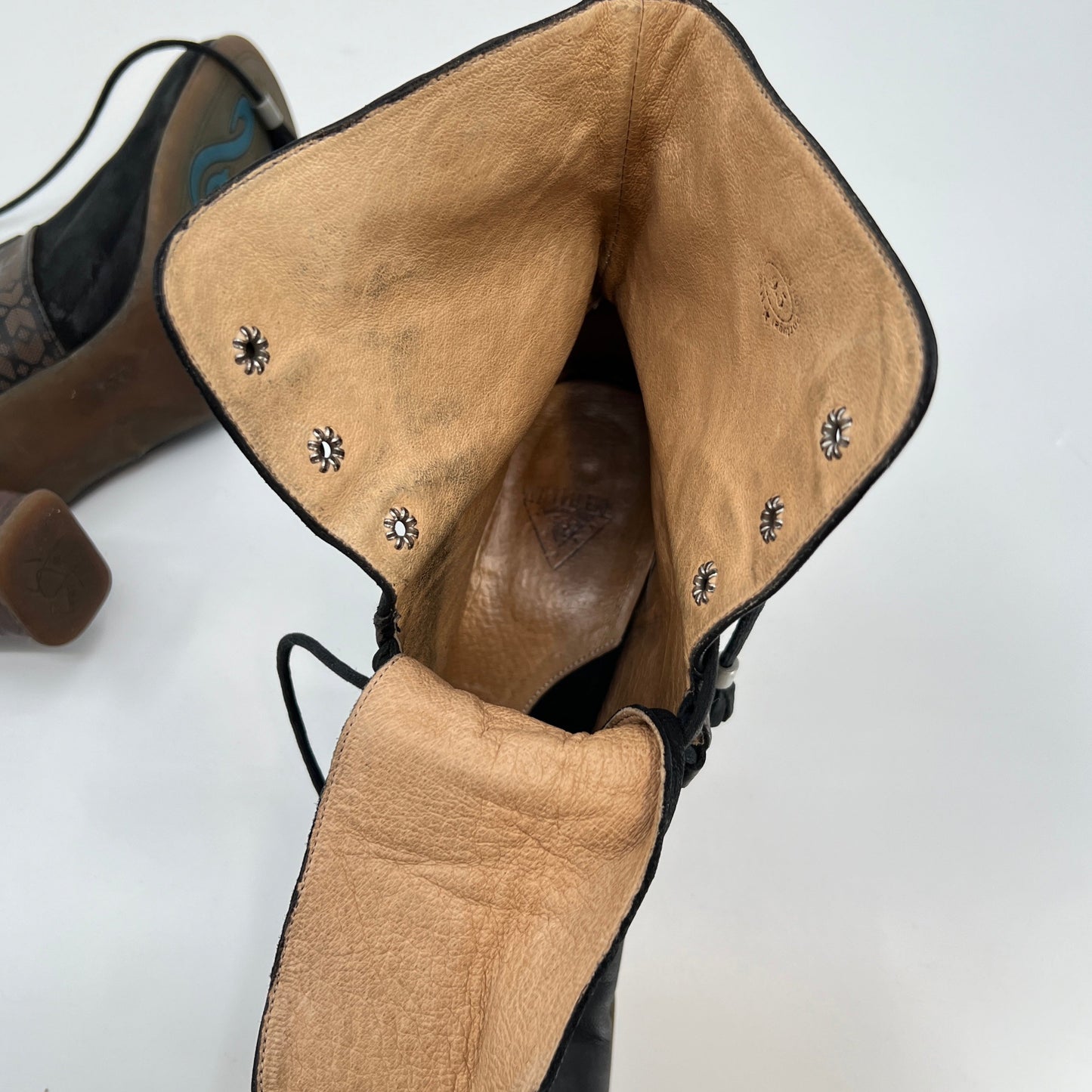 SOLD. John Fluevog Operettas Marietta Leather Boots 9.5US