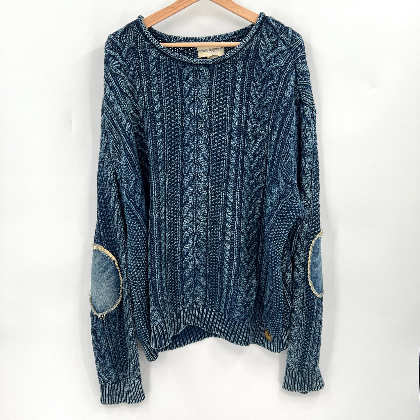 SOLD. Denim & Supply Cotton Fisherman Sweater XXL