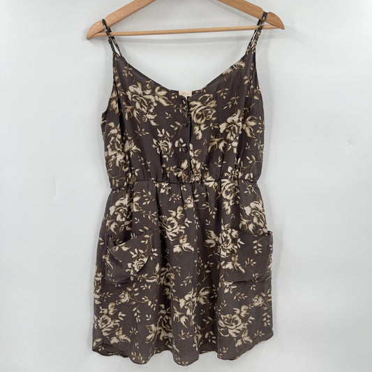 Babaton Floral Silk Mini Dress