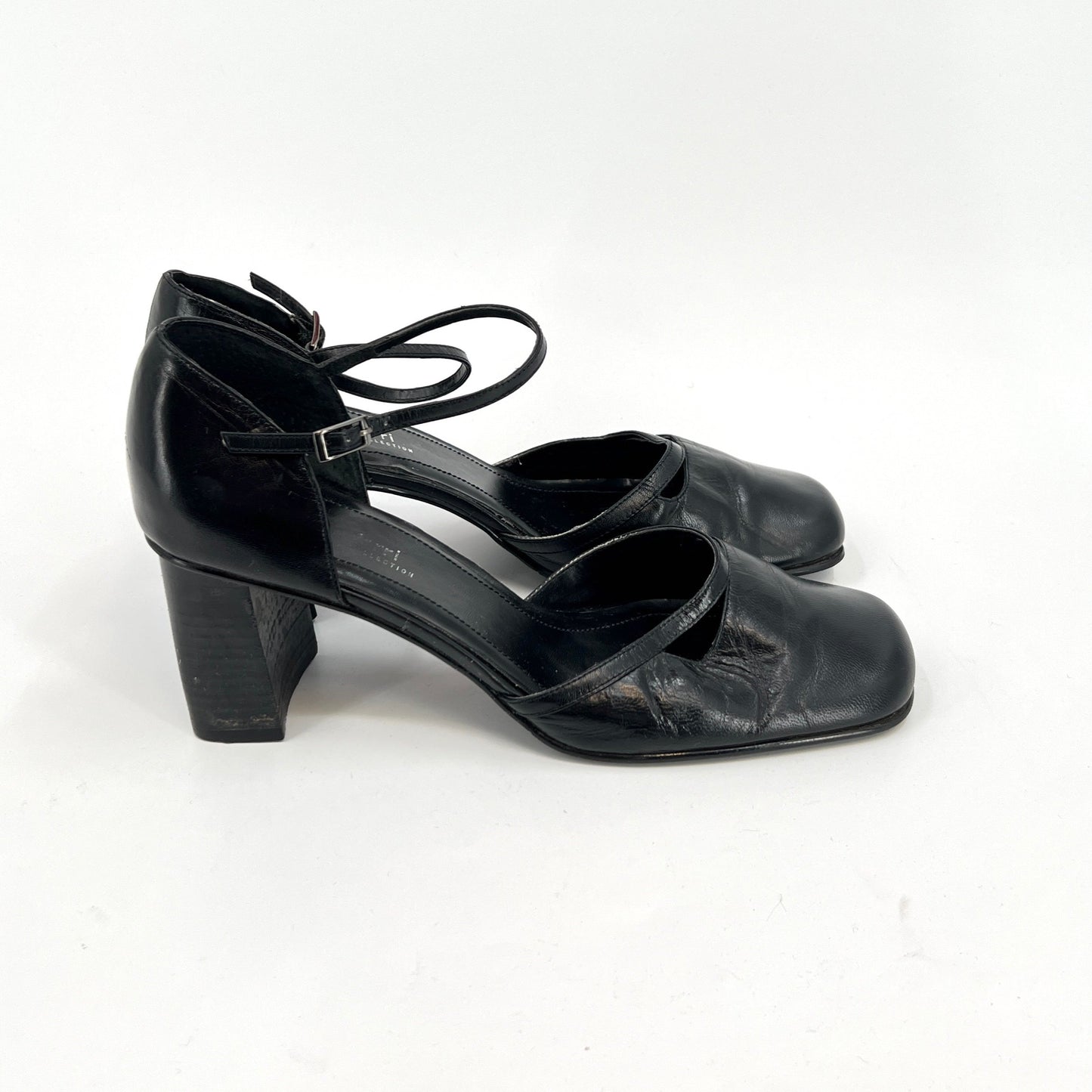 Luca Ferri Leather Heeled Mary Janes 10