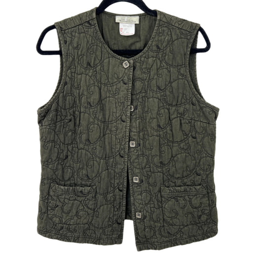 Vintage Embroidered Boxy Vest