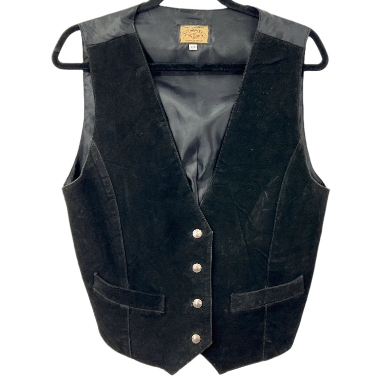 Buffalo Nickel Buttons Suede Leather Vest