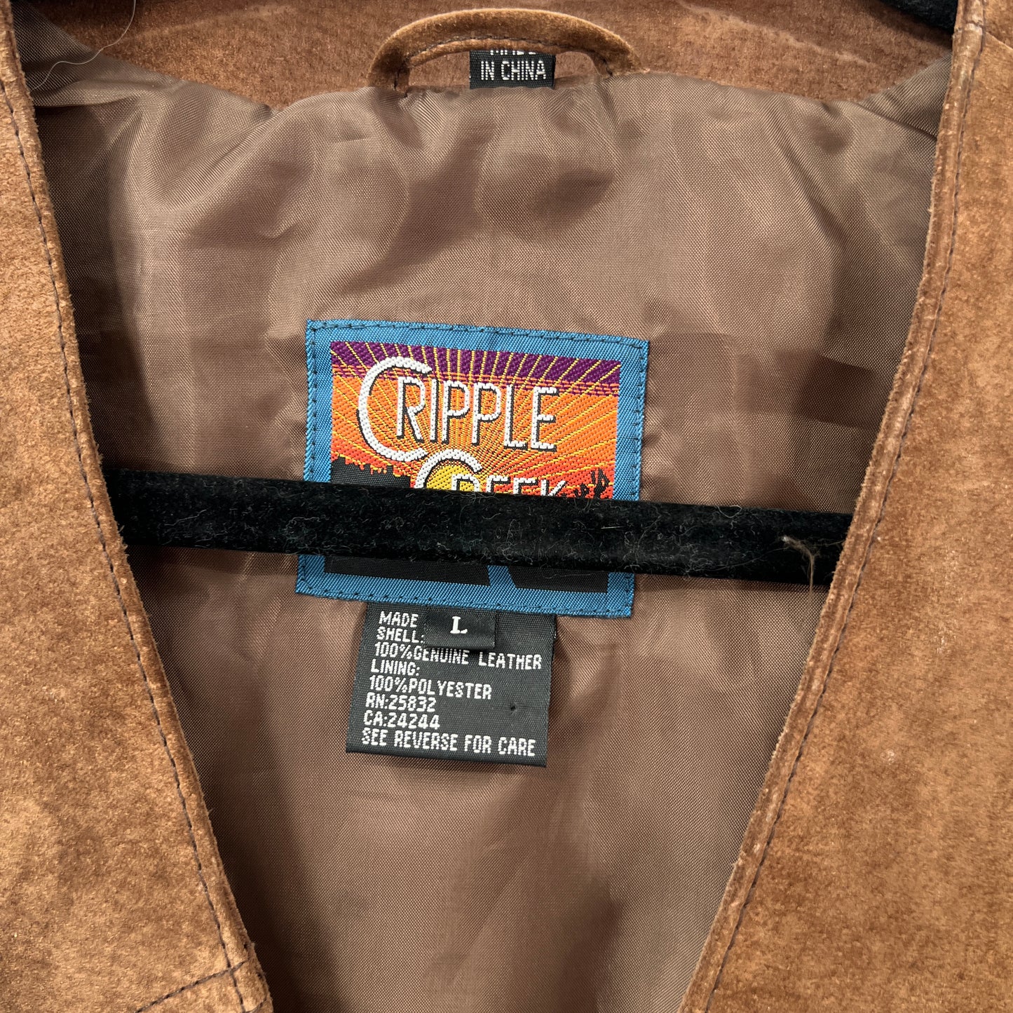 Western Suede Leather Vest