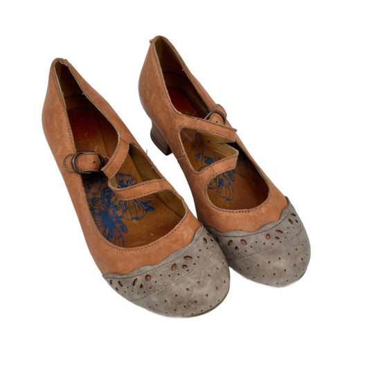 Brako Leather Mary Janes Two Tones Leather 38EU