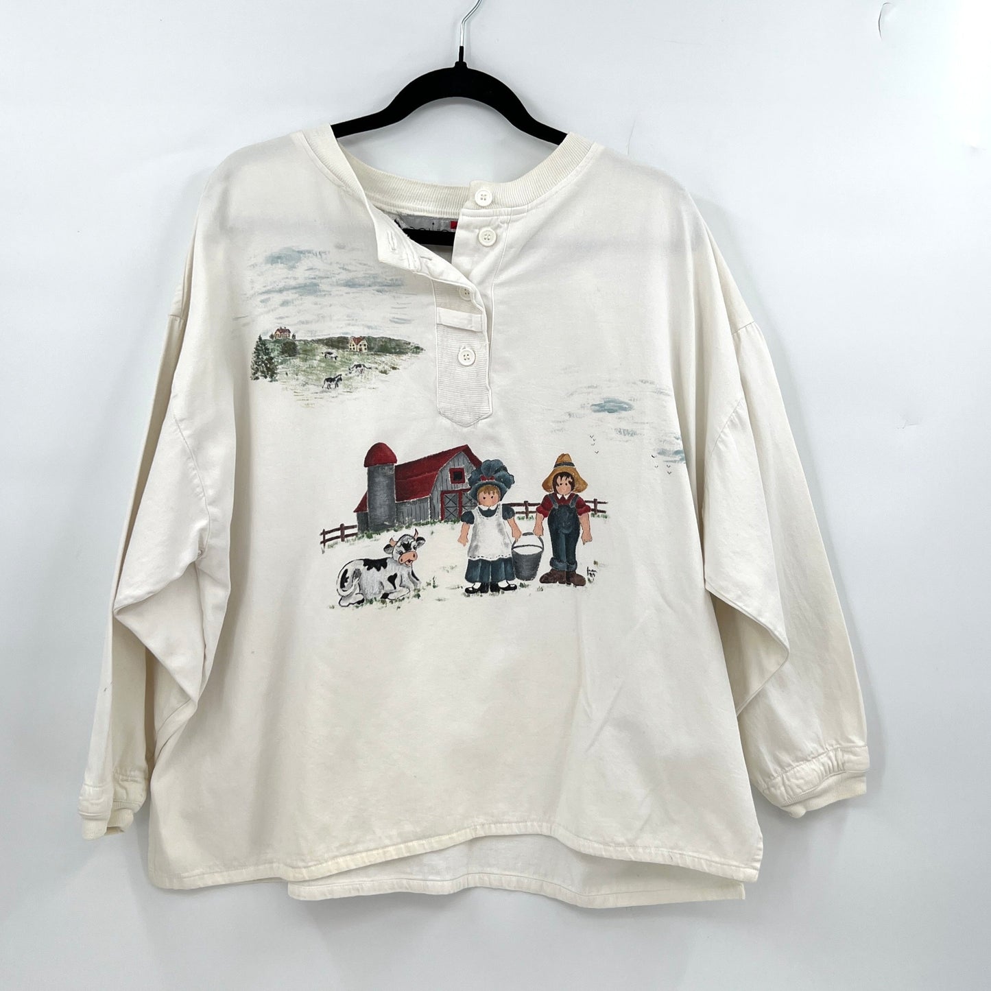 Sold Vintage Coupe Farmers Hand-Painted Top L