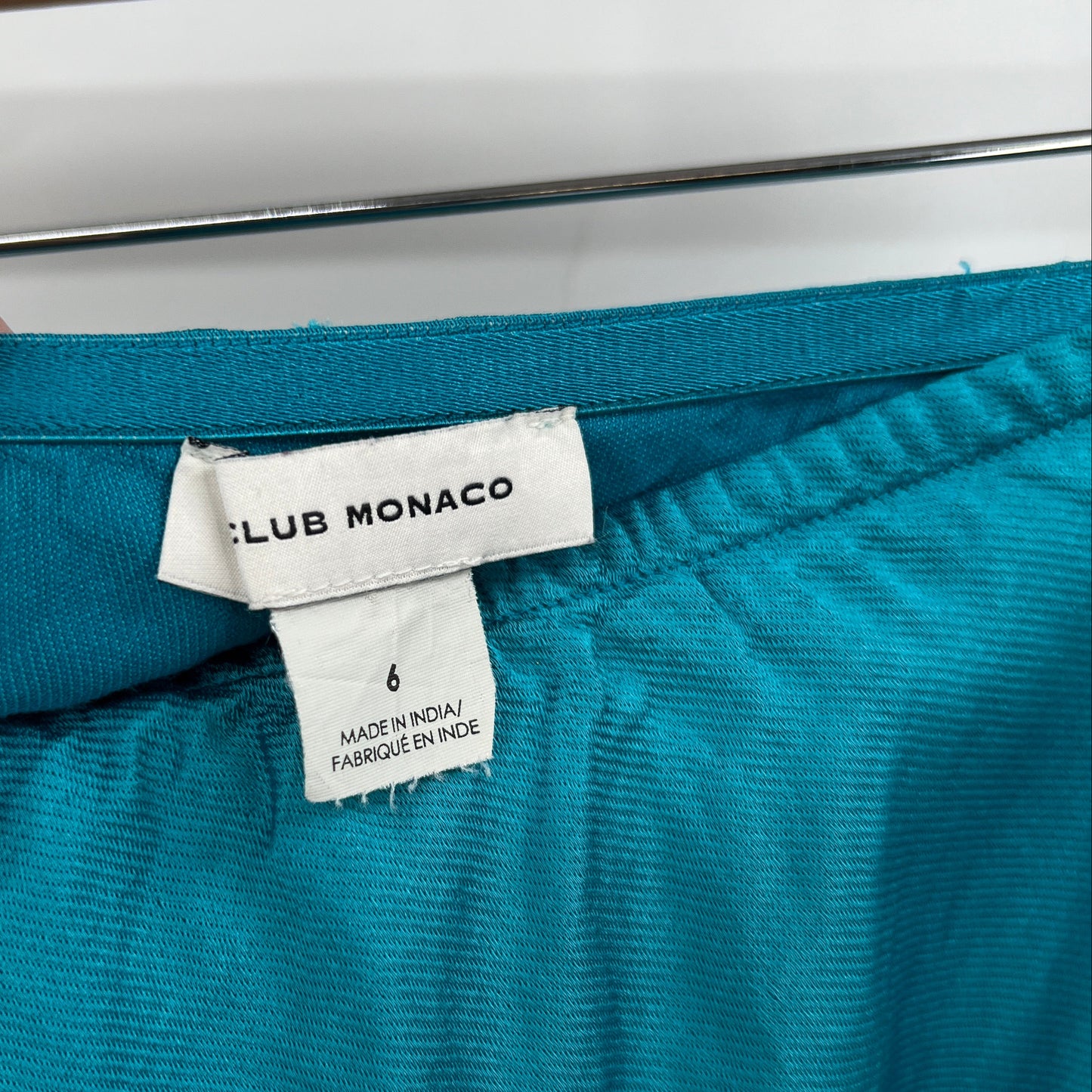 Club Monaco Linen Blend Matallic Skirt