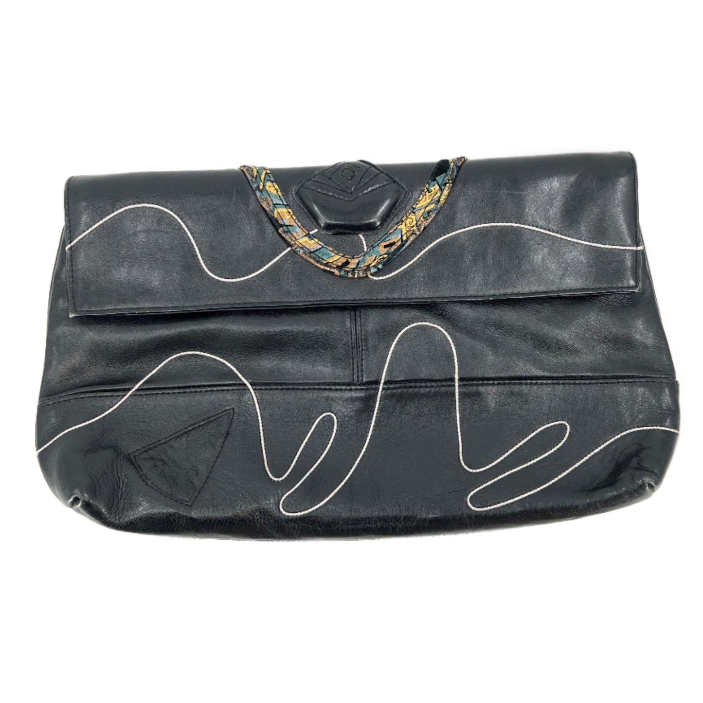 Vintage Marissa Leather Clutch Bag