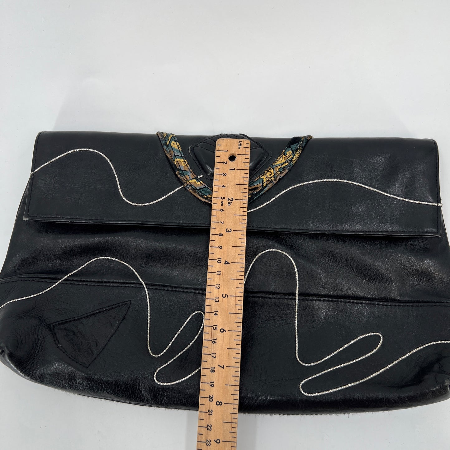 Vintage Marissa Leather Clutch Bag