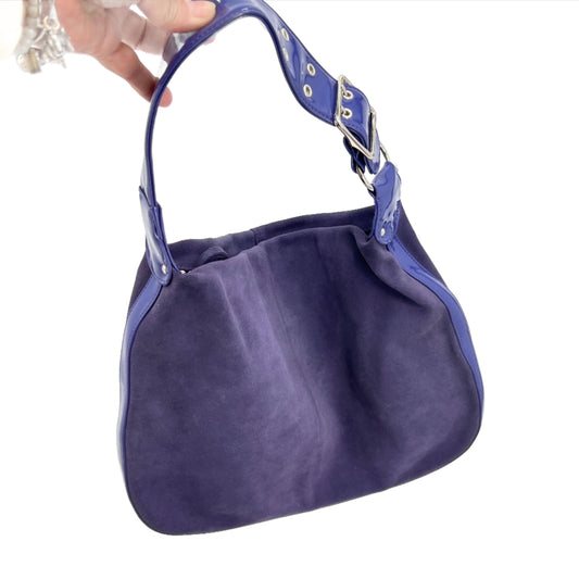 GAP Suede Purple Leather Shoulder Bag