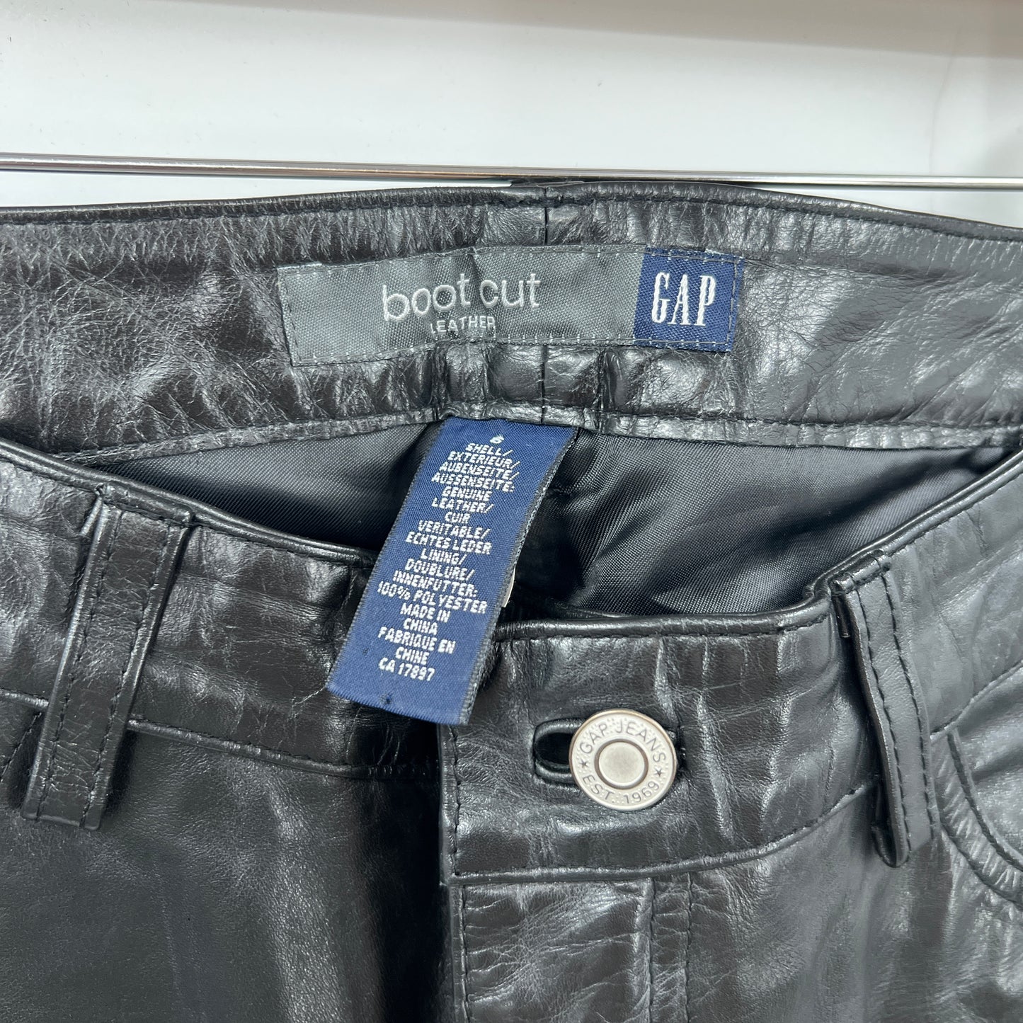 Y2K GAP Boot Cut Leather Pants