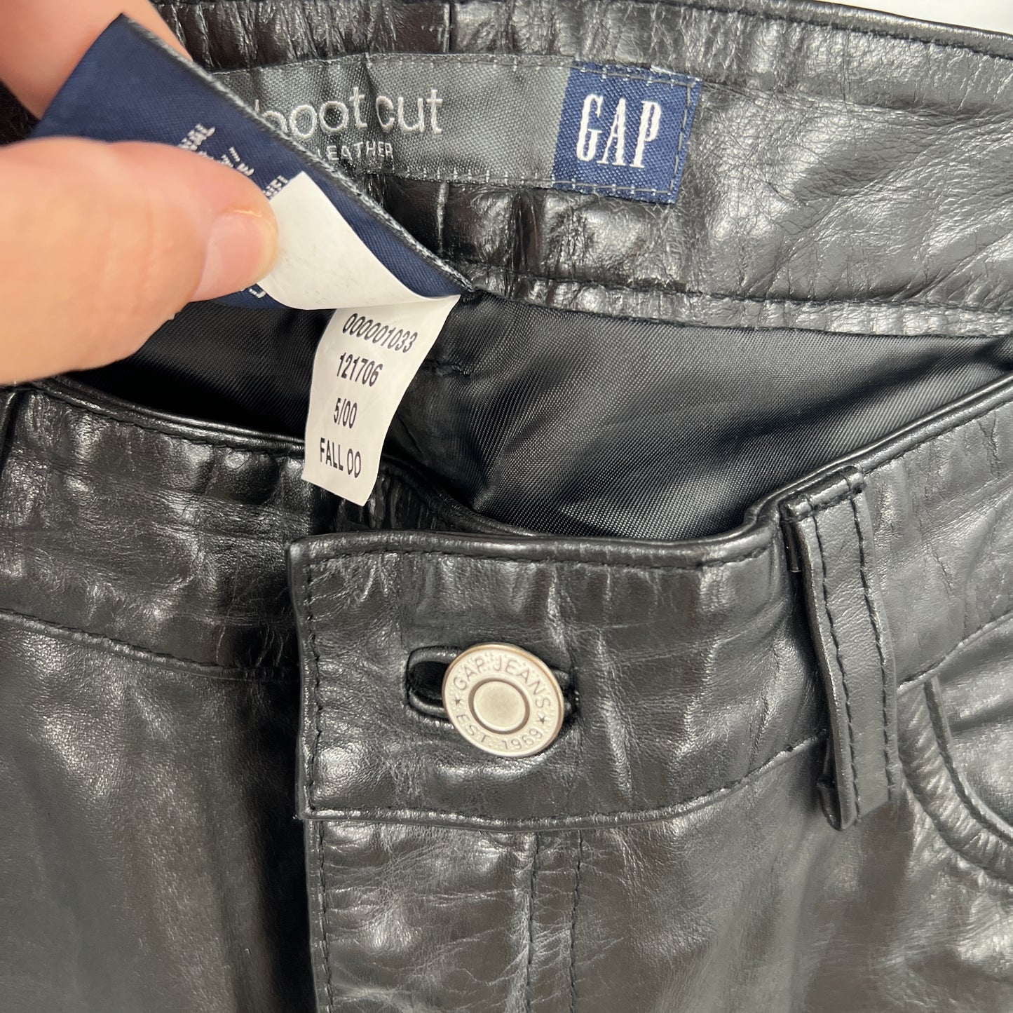 Y2K GAP Boot Cut Leather Pants