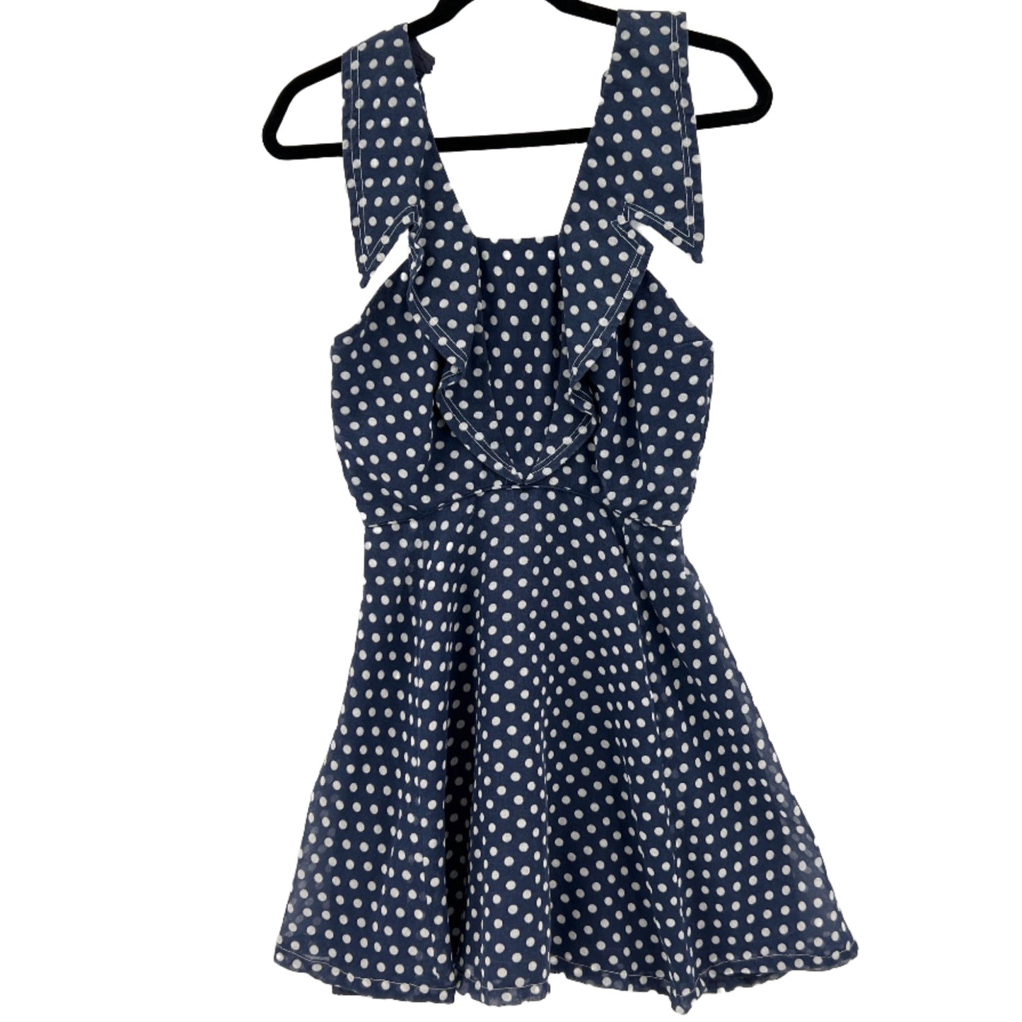 Vintage David E. Rea Polka Dots Fit Flare Mini Dress XS
