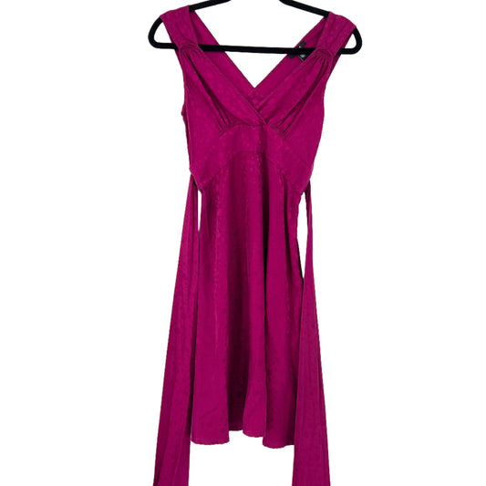 Y2K Pure Silk Belt Back Mini Dress 0