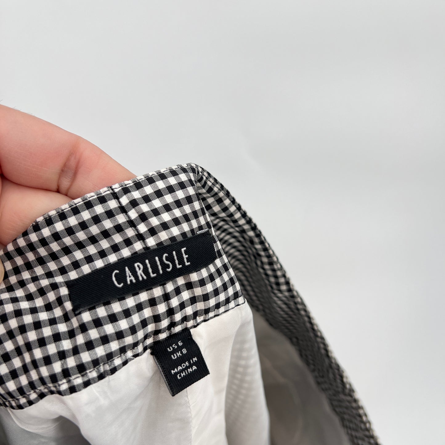 Carlisle Checkers Silk Pants ^