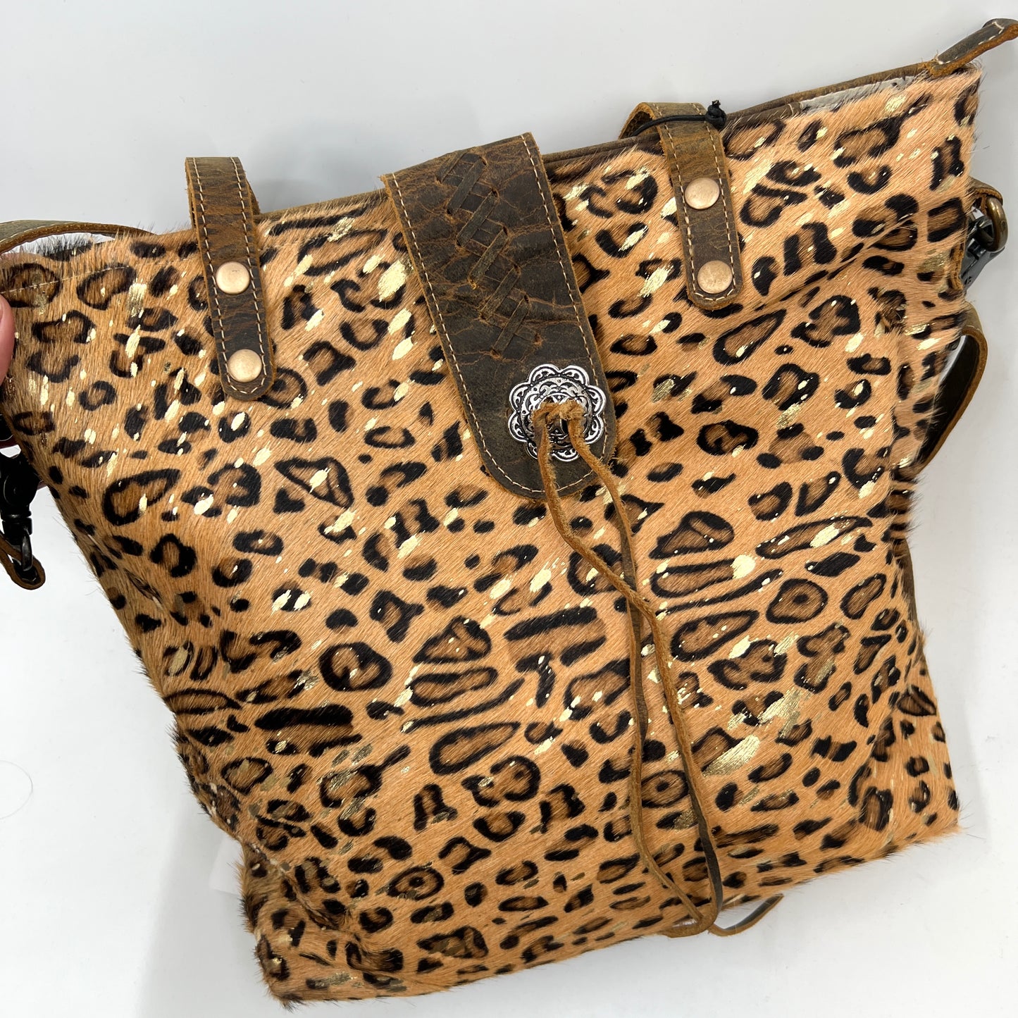NWT Myra Cowhide Tote/Crossbody Bag