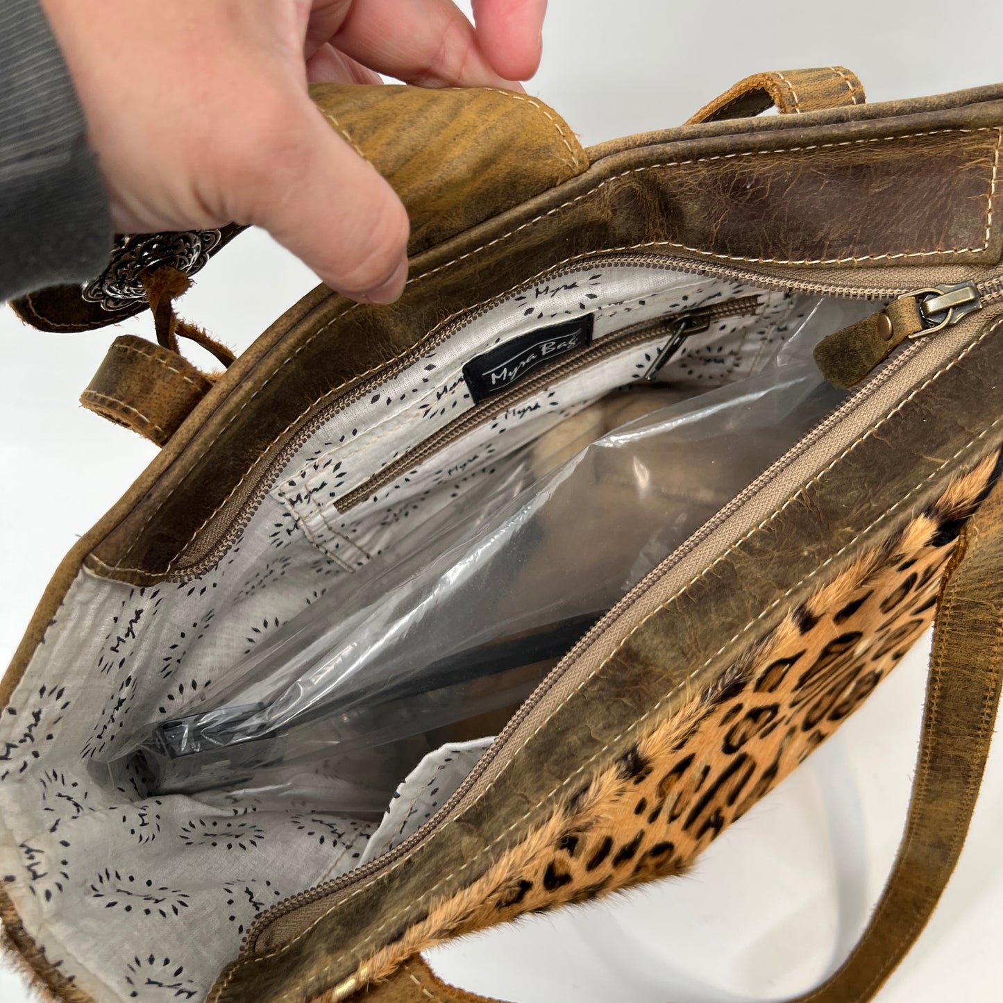 NWT Myra Cowhide Tote/Crossbody Bag