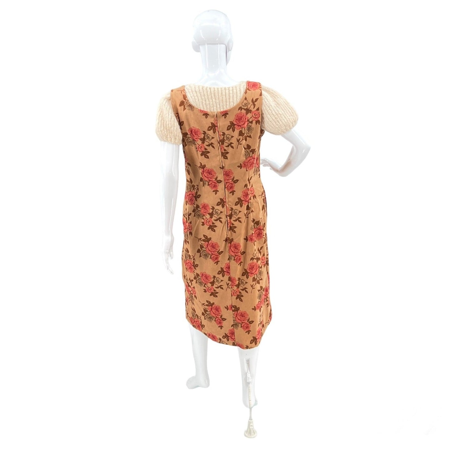 Vintage Handmade Floral Midi Dress S