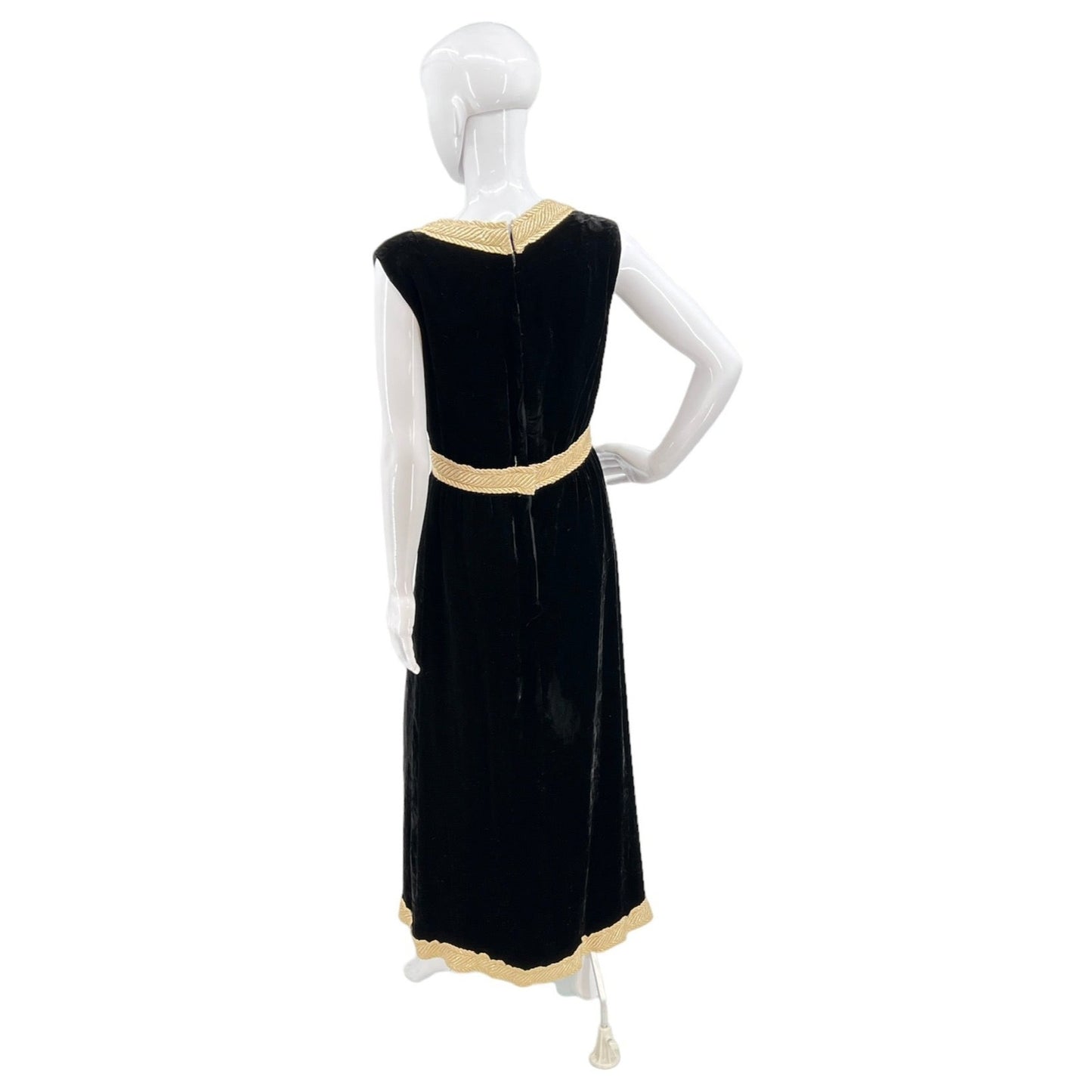 Vintage Sam Sherkin Velvet Maxi Dress S/M