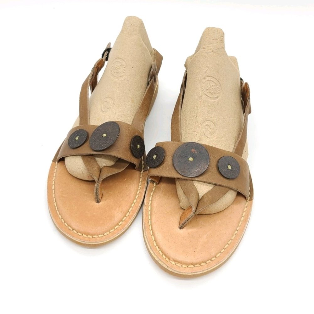 Kickers Leather Sling Back Sandals