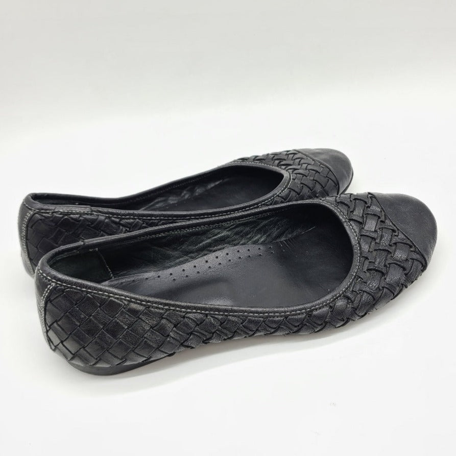 Calzoleria Toscana Hand Crafted Leather Flats 41 EU