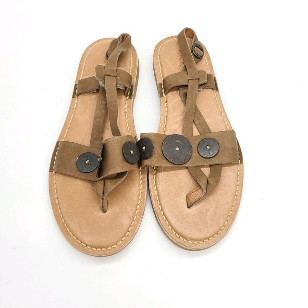 Kickers Leather Sling Back Sandals