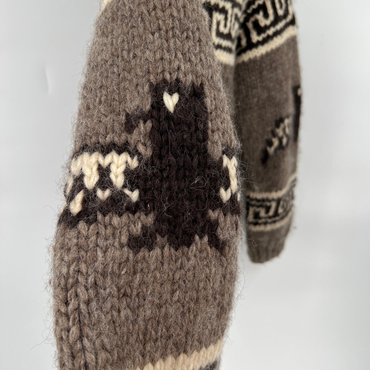SOLD. Vintage Tuak Handknit Cowichan Wool Sweater