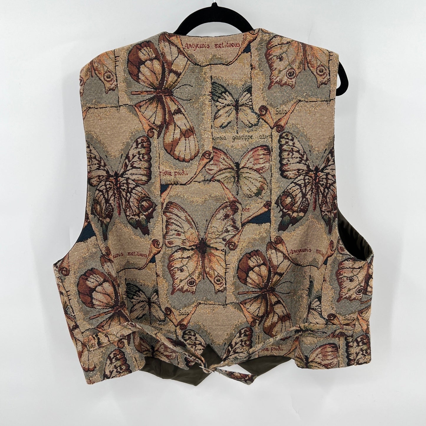 Vintage Tapestry Butterfly Vest XL/XXL