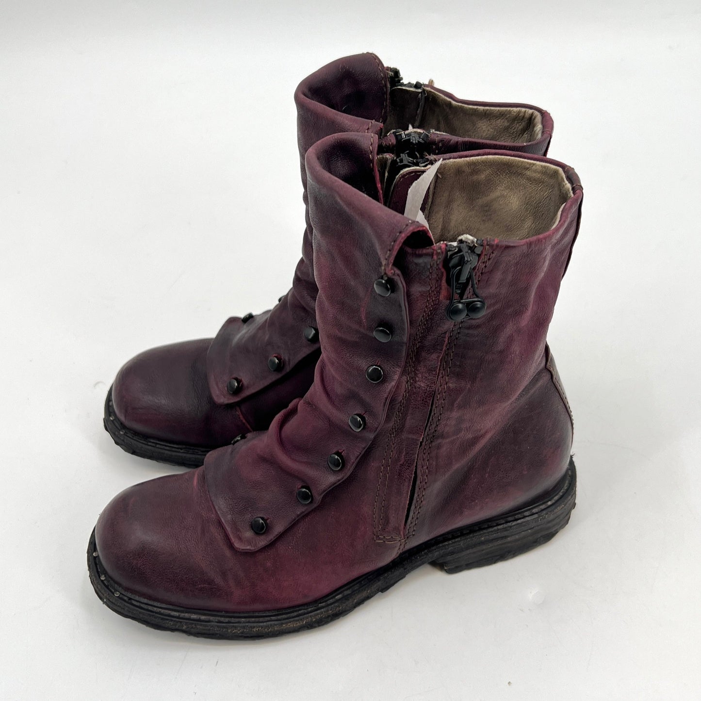 A.S. 98 Moto Ruche Leather Style Boots 36EU