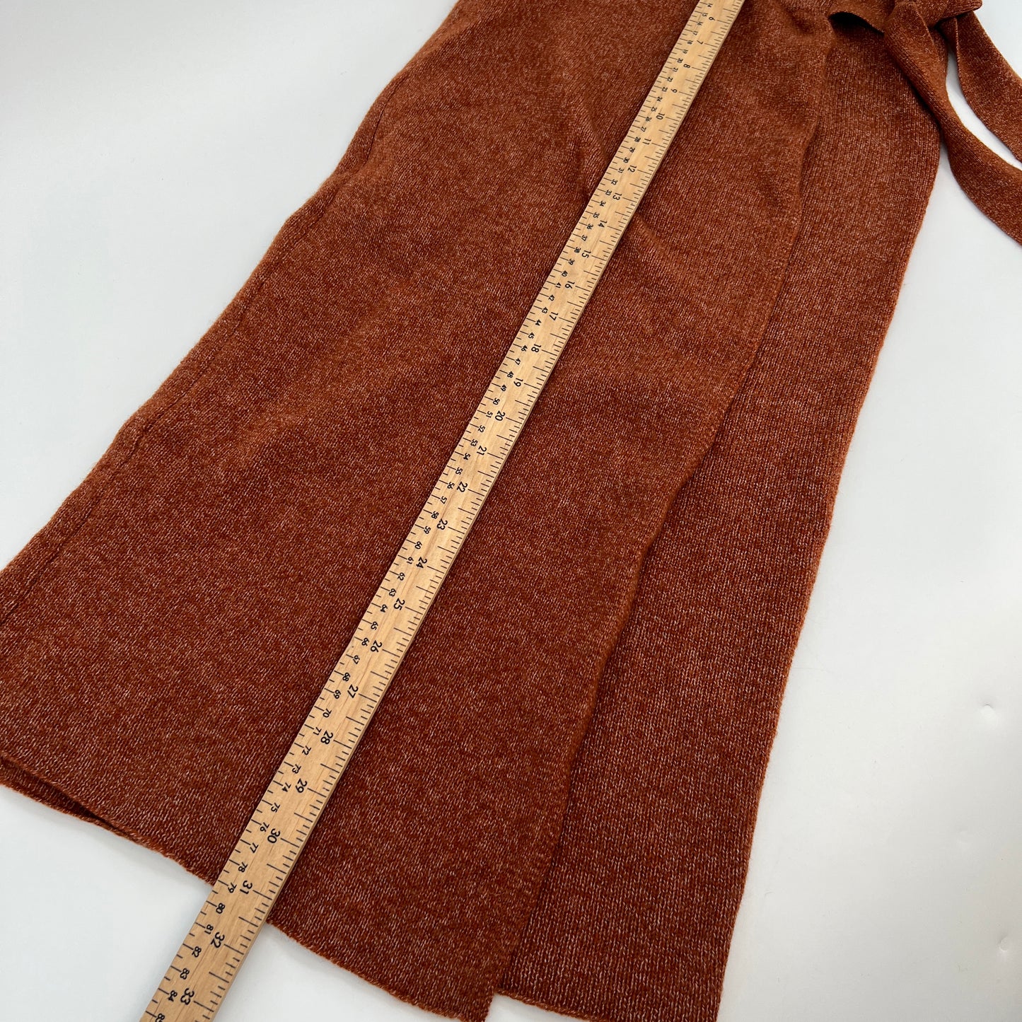 Frank and Oak Recycled Wool Wrap Midi Skirt