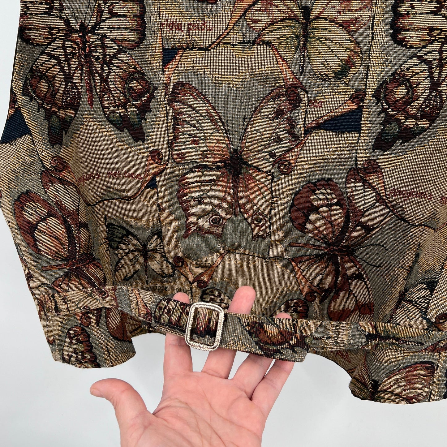 Vintage Tapestry Butterfly Vest XL/XXL